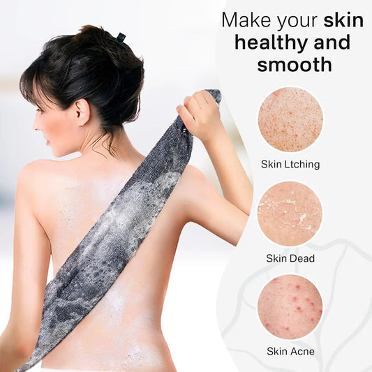 Toalla exfoliante para baño