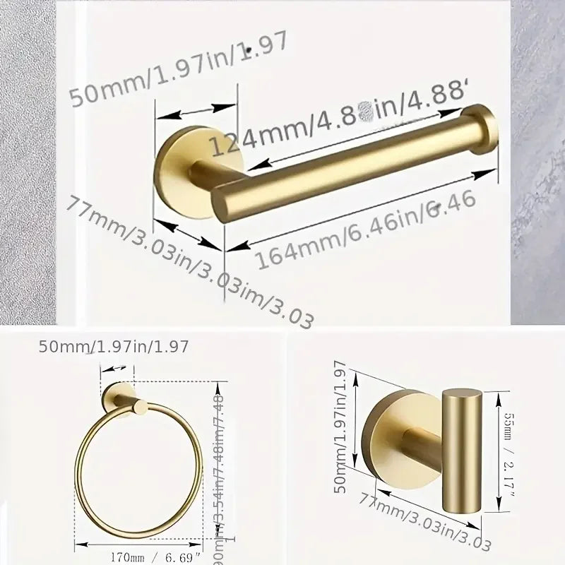 Juego de 4 piezas de acero inoxidable
