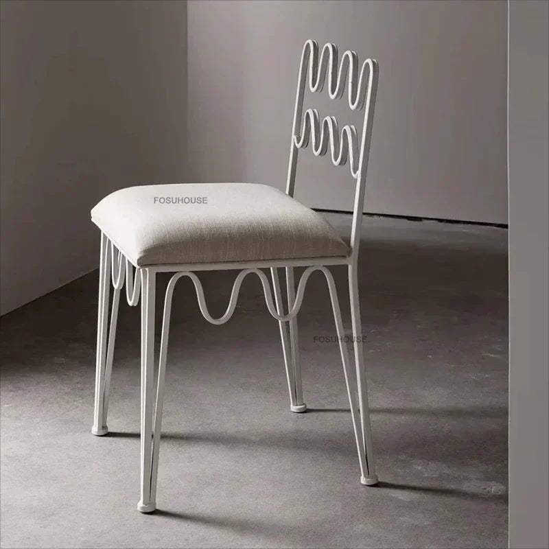 Sillas de comedor de hierro forjado de diseño