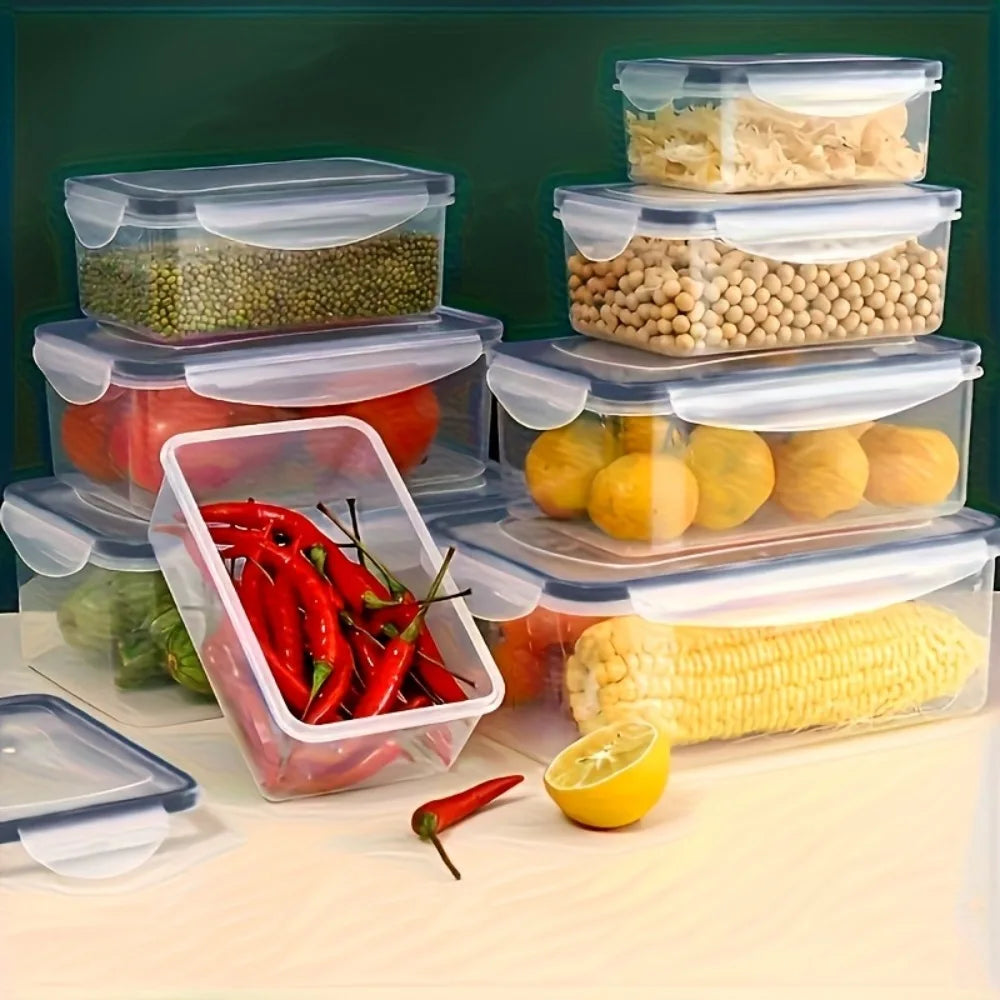 Juego de 8 recipientes herméticos para alimentos
