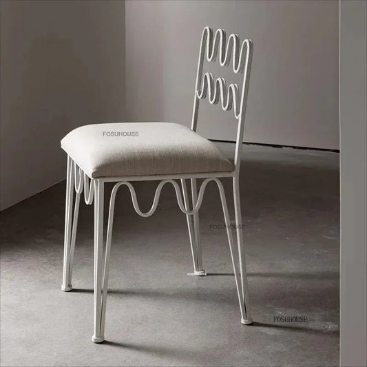 Sillas de comedor de hierro forjado de diseño