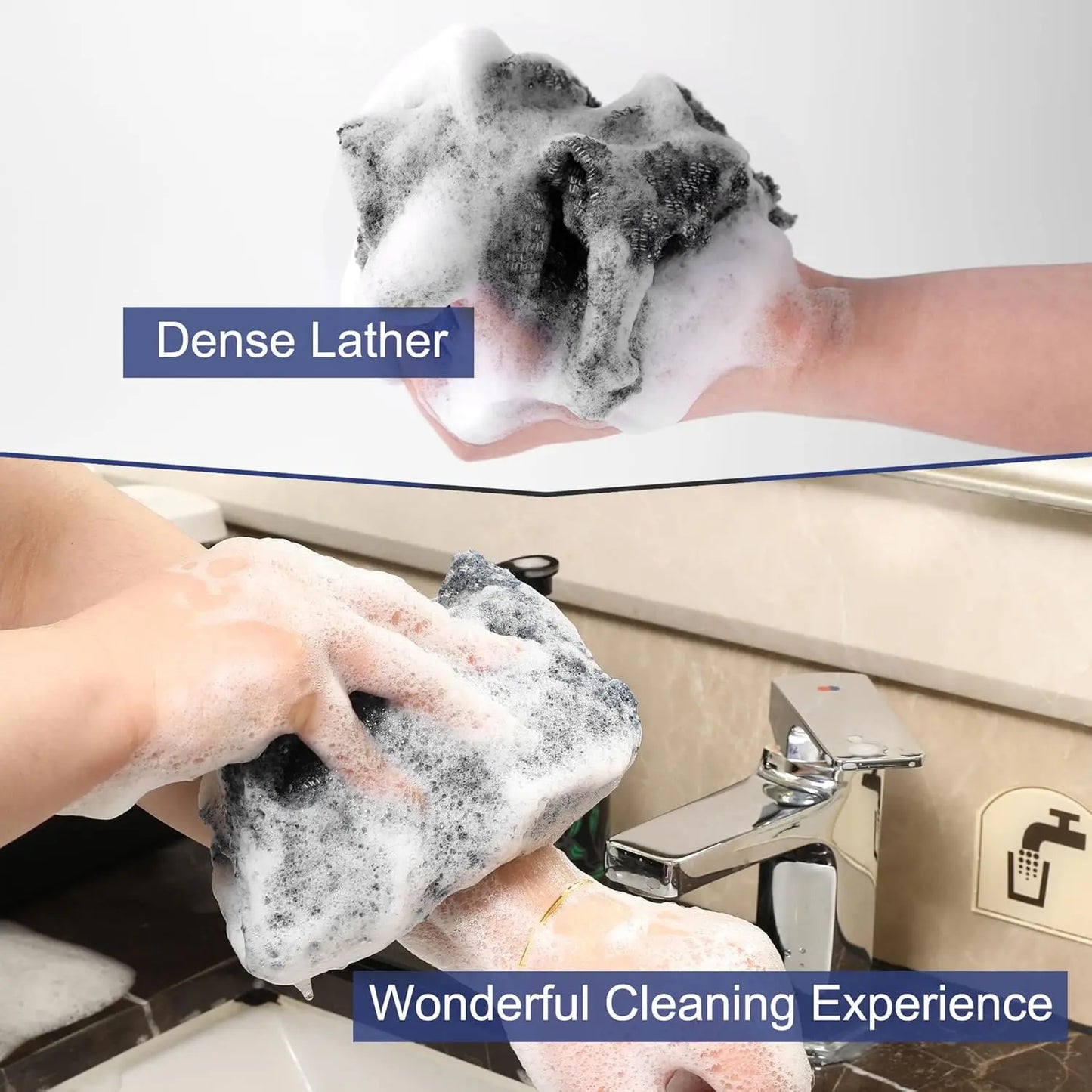 Toalla exfoliante para baño