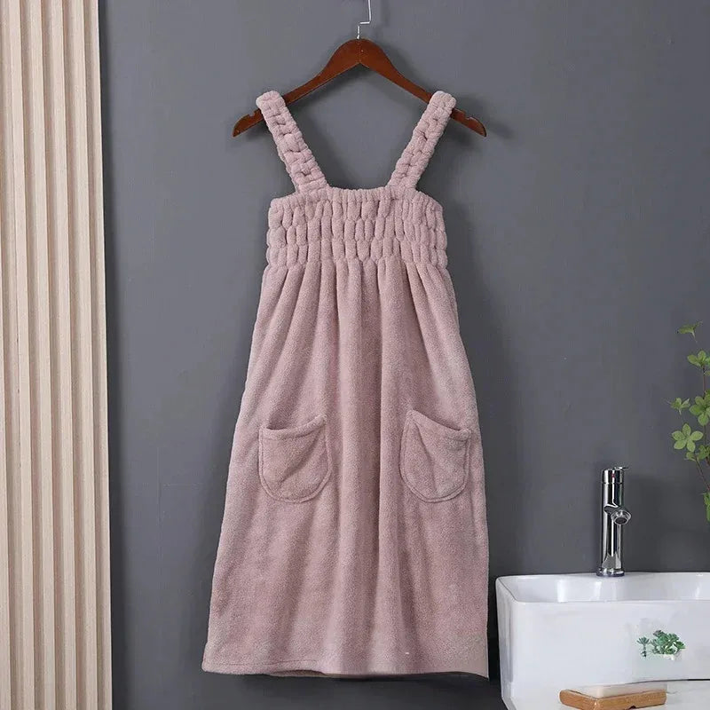 Toalla de baño para mujer, toallas portátiles