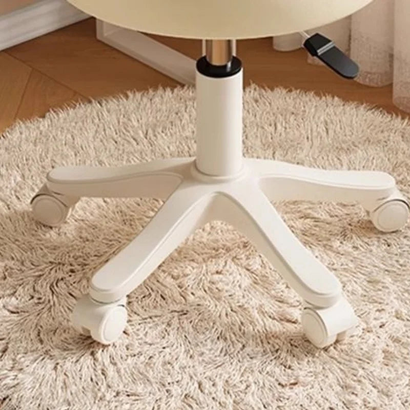Silla giratoria de 360°, taburete de maquillaje, mesa de tocador para dormitorio