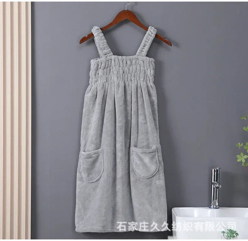 Toalla de baño para mujer, toallas portátiles